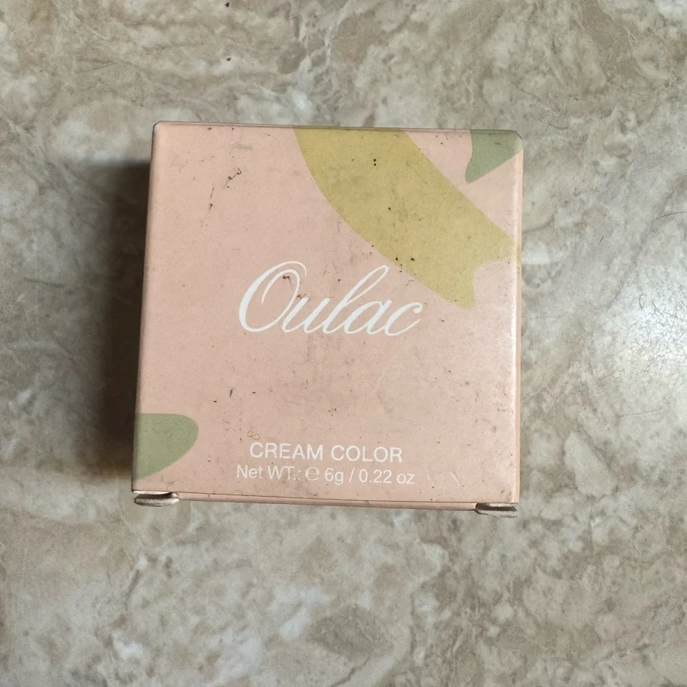 Oulac Cream Colour Vegan Eyeshadow Seaside Pink New in Box
